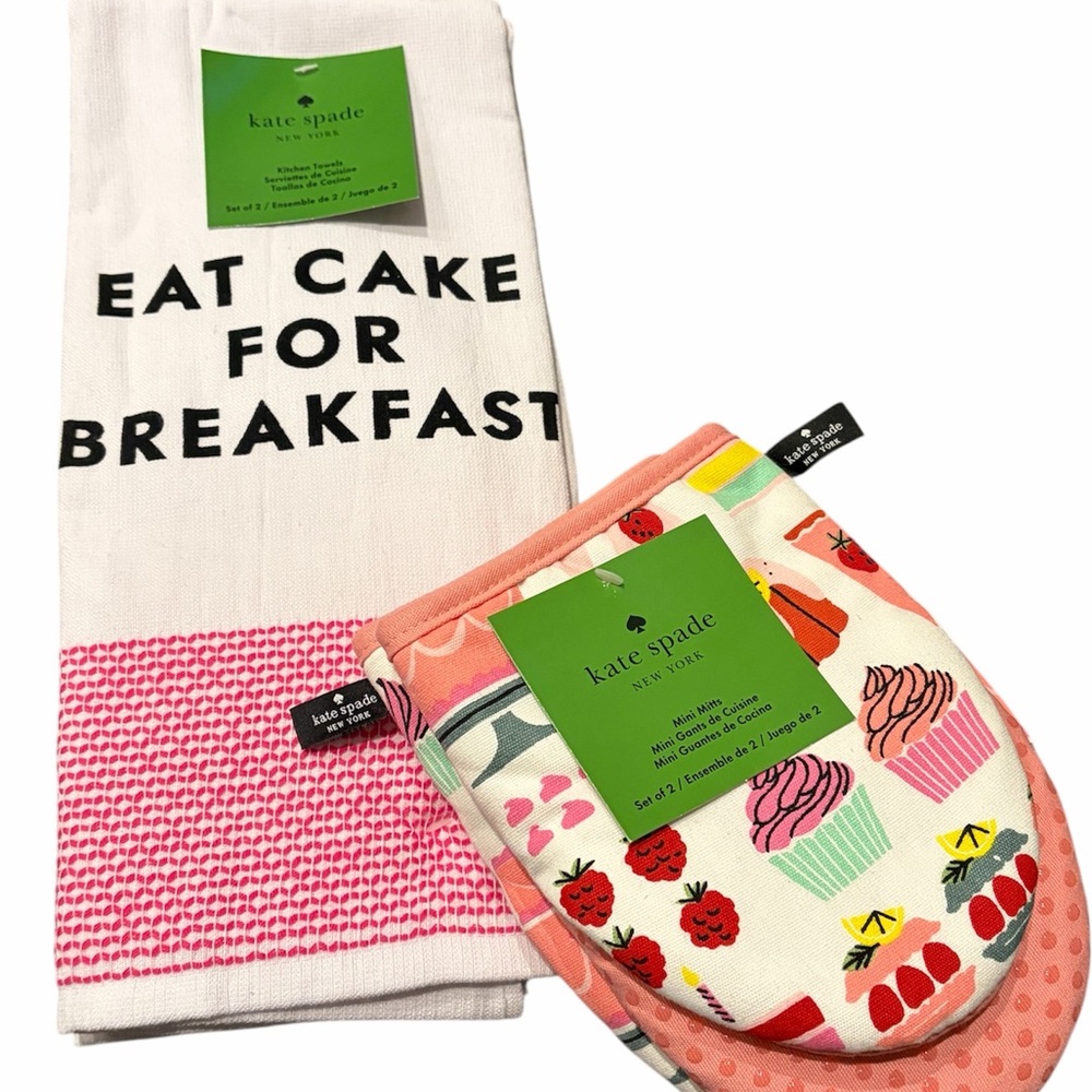 🍓 Bundle: Kate Spade Kitchen Towels & Mitts - Picture 2 of 6